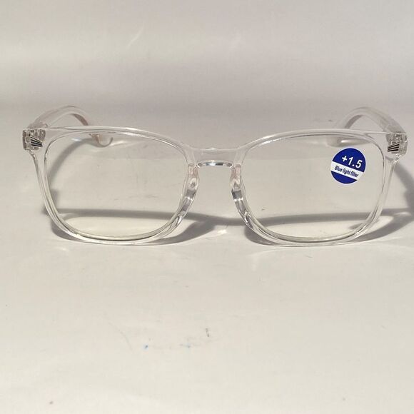 1506 Colette 1.5 Clear Reading Glasses Soft Butterfly Readers NWT - Picture 3 of 9